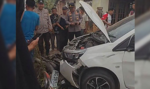 Tabrakan Beruntun di Megang Sakti